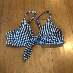 Plaid bikini top